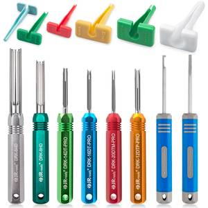 Kit de Herramientas para Conectores Deutsch JRready ST5257-PRO para 4 # 8 # 16 # 12 # 20 #   Herramienta para Extraer Pines de Contactos Sólidos/Estampados de 6-22 AWG para Deutsch - Product Image 1