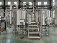 Système de brassage de bière artisanal en acier inoxydable 304 électrique 400l 4bbl avec cuve de fermentation