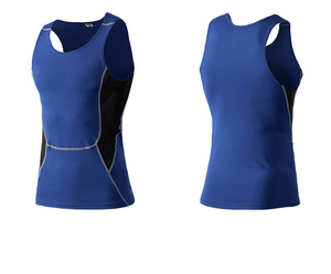 Hot Supplier Custom Quick Dry Tight <strong>Men's</strong> Bodybuilding Sport Fitness <strong>Vest</strong> Athletic Tank Top Nylon Spandex <strong>Mens</strong> <strong>Compression</strong> Shirt - Product Image 5