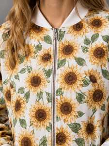 Veste florale pour femme au design unique, veste décontractée à manches longues à motifs floraux modernes pour la mode d'hiver, disponible au meilleur prix du marché - Product Image 5