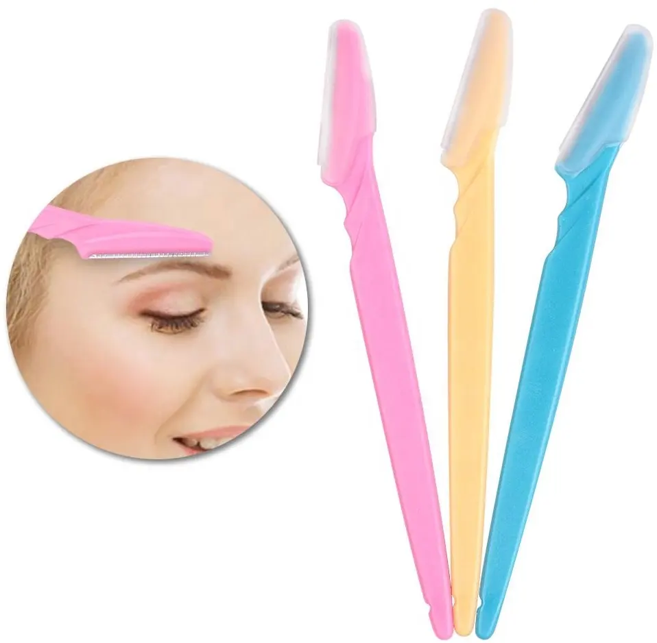 Hot Sale Fashion Eyebrow Shaping Knife Plastic Touch-up Facial Eyebrow Razor Shaver
