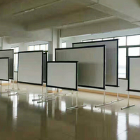 Salange — projecteurs de Projection Double face, 300 pouces, à pliage rapide, Projection avant et arrière, pour les célébrations en plein air, Camping, exposition