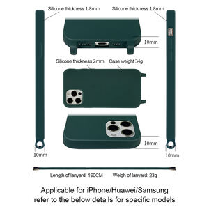Teléfono móvil con collar cruzado Cámara soporte bolsa mujer Android reciclado Logo Tpu funda de teléfono móvil para Iphone - Product Image 4