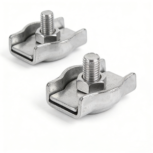 <span class=keywords><strong>Clip</strong></span> de fixation <span class=keywords><strong>pour</strong></span> câble en acier inoxydable poli à double rainure <span class=keywords><strong>pour</strong></span> suspension de meubles et murs-rideaux en <span class=keywords><strong>verre</strong></span> - Product Image 3