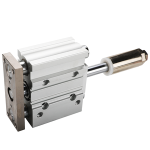 Cylindre pneumatique compact à trois axes MGPM20, diamètre <span class=keywords><strong>de</strong></span> trou 0-150 mm, course réglable, avec tige et guide, TCMJ/MGPMJ12/16/20/25/40-50 - Product Image 3