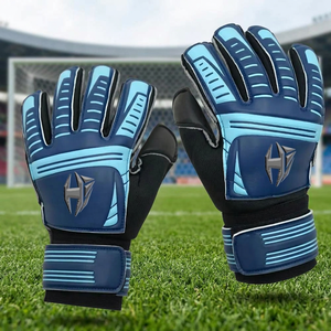 Goalkeeper Top Quality Sports <b>Gloves</b> Backhand Silicon Printing Thumb Wrap Customized logo Professional soccer <b>Gloves</b> - Product Image 4