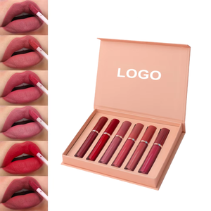 Ensemble de 6 rouges à lèvres liquides mats, longue tenue, anti-transfert, imperméables, ne se décolorent pas - Product Image 4