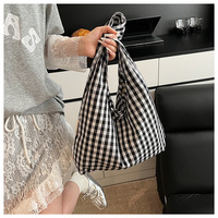 Sac fourre-tout en toile personnalisable à motif lettres, avec longue anse en corde, réutilisable, idéal pour le shopping en gros