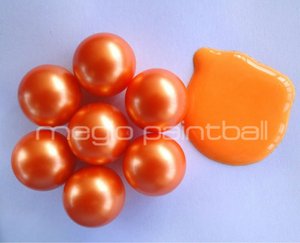 Paintball de Color Naranja Fresco Personalizado de Fábrica <span class=keywords><strong>al</strong></span> <span class=keywords><strong>Consumidor</strong></span>, Calibre 0.68, MOQ Bajo, Precio Competitivo - Product Image 6