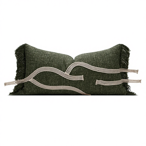AIBUZHIJIA Spring Pillow <strong>Covers</strong> Solid Color Whisker Extraction Process Patio Furniture <strong>Rectangular</strong> <strong>Cushion</strong> <strong>Covers</strong> - Product Image 1