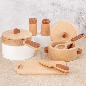 Jouets de <span class=keywords><strong>cuisine</strong></span> en bois simulés, ustensiles de <span class=keywords><strong>cuisine</strong></span> en bois, ensemble de jeu pour enfants, vaisselle en bois, batterie de <span class=keywords><strong>cuisine</strong></span>, jouet de jeu - Product Image 6