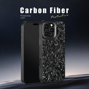 Giả Mạo Sợi Carbon TPU Trường Hợp Đối Với <span class=keywords><strong>iPhone</strong></span> 16E/16Pro/16Pro Max/16/15Pro/14/13/12/11Pro Max/14 Cộng Với/15Pro Max/13/12/11 Với Kim Loại - Product Image 2