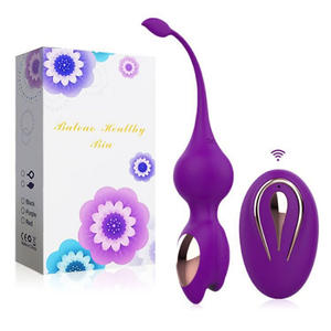 Novo Vibrador Remoto Rosa de Silicone com Bola de Apertar para Massagem Vaginal Recarregável para Mulheres - Product Image 1