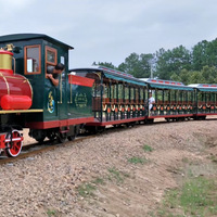 Train touristique électrique sur rails pour parc d'attractions, avec voies métalliques, certifié CE, capacité de 24 à 60 personnes, pour centre commercial et aire de jeux