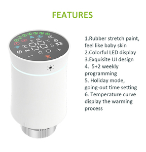 Válvula Termostática Inteligente Programable Zigbee3.0 <span class=keywords><strong>BECA</strong></span> BRT-100, Diseño Moderno, Controlador de Temperatura para Hoteles - Product Image 4
