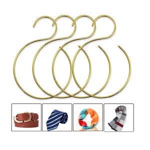 Perchero de Metal dorado y oro rosa para cinturón, gancho colgante para anillo, organizador de armario, accesorios - Product Image 1