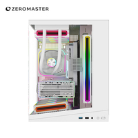 Zeromaster Gaming PC Case ATX Mid Tower Tempered Glass Computer Chassis Support 360mm Water Cooling RGB OEM ODM Factory
