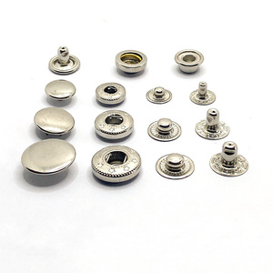 Chất lượng cao biểu tượng tùy chỉnh giá rẻ vàng bạc kim loại Snap nút cho hàng may mặc - Product Image 5