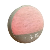 Réveil Simulateur d'Aube 2026 avec Bruit Blanc et Aide au Sommeil, Haut-parleur, Veilleuse 7 Couleurs, Contrôle par Boutons, USB, pour Maison et Hôtel