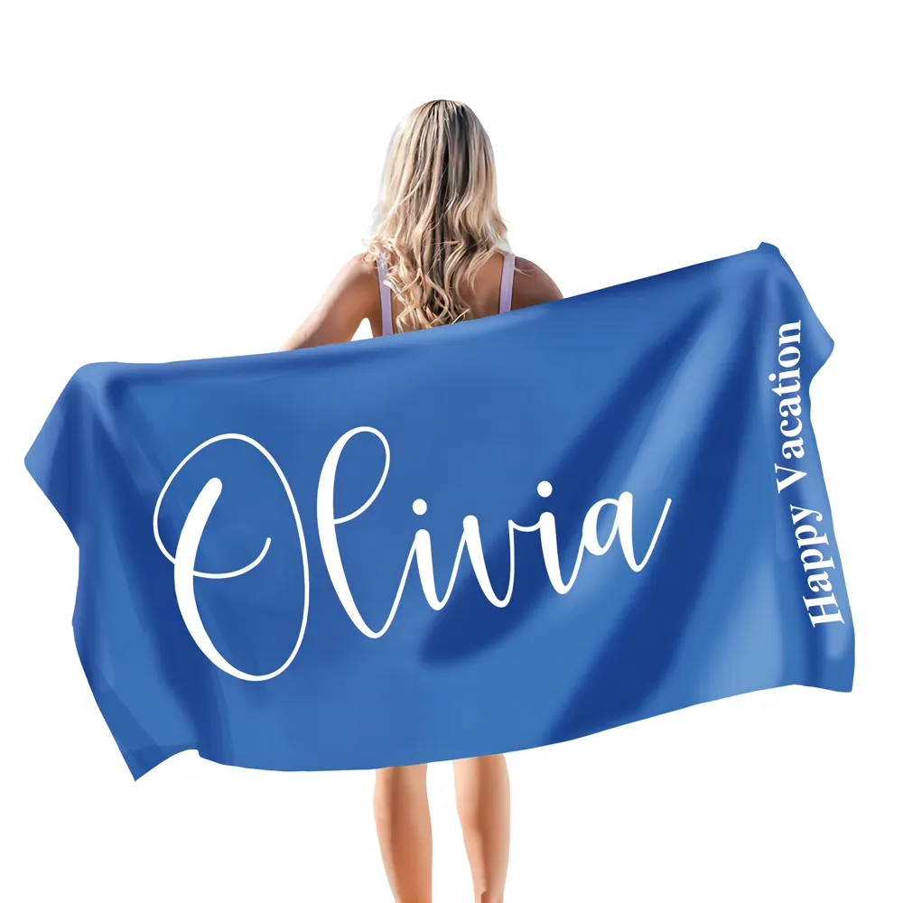 Hot Selling Microfibre Quick Drying Super Absorbent Fitness Personalized Name Beach Towel
