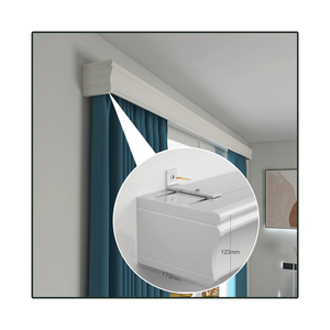 ZSHINE fabbrica vendita calda alluminio doppia tenda binari aste tendaggi Pelmet Valance Box per finestra - Product Image 1