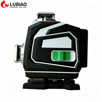 Niveau laser 4D vert/rouge 16 lignes avec certification CE, réglage précis de la luminosité, base rotative à 360° et fenêtre en aluminium
