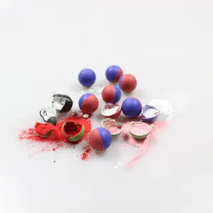 0.68 Cal powderball chụp ngoài trời trò chơi sản xuất đầy màu sắc paintball bột 0.68 tầm cỡ paintballs