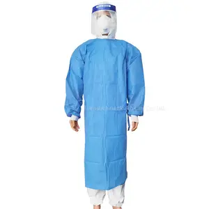 优质外科棉一次性3级蓝色塑料非手术cpe隔离手术服