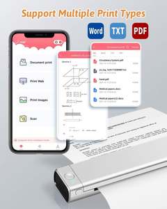 Impresora A4 Plantilla de <span class=keywords><strong>tatuaje</strong></span> Impresora Phomemo M08F Papel de viaje inalámbrico Oficina Hogar Comercio electrónico Impresora térmica portátil - Product Image 4