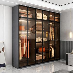 Diseño de Muebles para el Hogar, Armario Empotrado de Madera, Vestidor de Lujo Modular Personalizado con Puerta de Vidrio e Iluminación - Product Image 5