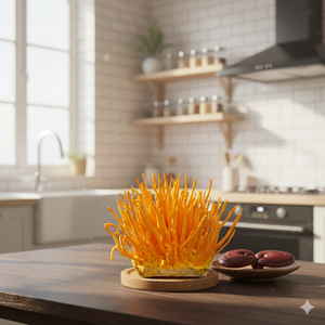 เห็ด Cordyceps ที่เก็บรักษาไว้ในกระป๋องสุญญากาศเพื่อความสมดุลในการควบคุมอาหารและความคิดสร้างสรรค์ในการทำอาหาร - Product Image 1