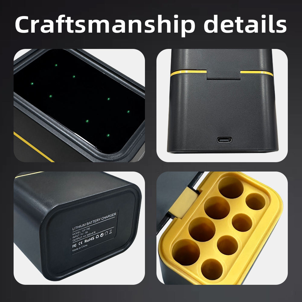 Hongdak Votek Professional Intelligent Universal 10slots 1.5V AA Rechargeable Battery Charger Smart Lithium Ion Battery Charger