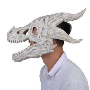 Nicro originale fabbrica <span class=keywords><strong>Horror</strong></span> testa di dinosauro bianco forma di scheletro di alta qualità realistico Halloween copricapo in lattice <span class=keywords><strong>maschera</strong></span> - Product Image 3