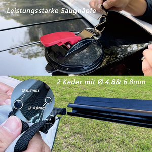 Auvent de protection solaire d'été gris de 2,5 m pour SUV, camping-car, caravane, bus, en tissu Oxford avec profilés en alliage d'aluminium et ventouses, <span class=keywords><strong>manuel</strong></span> - Product Image 4