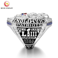 Anillos de Campeonato Universitario Personalizados 2026 con Cabeza de Conejo, Anillos de Campeonato de Baloncesto y Fútbol Americano Universitario con Piedras Preciosas