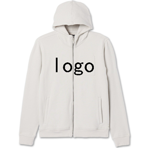 Sudadera con Capucha Personalizada para Hombre, Estilo Y2K, 100% Algodón, Cierre Completo con Logotipo 3D, Talla Grande, Pedido Mínimo Bajo - Product Image 1