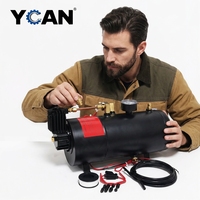 Kit de compresseur d'air miniature YCAN 3L 150PSI en fer AS174A 12V ou 24V pour klaxon d'air, camion, train, bus, voiture