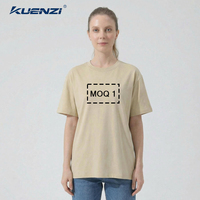 T-shirt pour femme Kuenzi, coupe classique, logo personnalisé, col rond, manches courtes, 100% coton, 230GSM, taille 5X, surdimensionné
