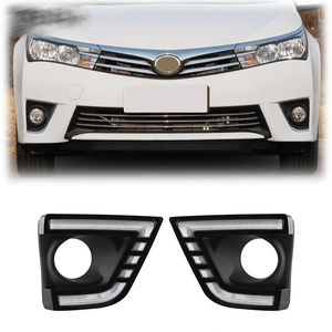 Feux de jour <span class=keywords><strong>DRL</strong></span> + clignotants pour pare-chocs avant Toyota Corolla 2014-2016, en stock, neufs d'usine, feux antibrouillard LED, feux de jour <span class=keywords><strong>DRL</strong></span> - Product Image 6