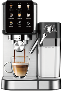 <span class=keywords><strong>Machine</strong></span> à <span class=keywords><strong>café</strong></span> italienne Newle, <span class=keywords><strong>automatique</strong></span>, autonettoyante, <span class=keywords><strong>avec</strong></span> moulin à <span class=keywords><strong>café</strong></span> 20 bars et fonction d'auto-estampage, pour usage hôtelier et domestique - Product Image 4