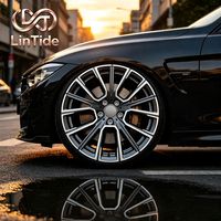 Cerchio in lega bicolore color canna di fucile a razze multiple con bordo lavorato per tuning auto - Ordine all'ingrosso