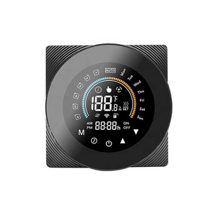 Thermostat intelligent moderne AC 95-240V en matériau PC ignifuge, système de <span class=keywords><strong>chauffage</strong></span> par application téléphonique, pièces de <span class=keywords><strong>chauffage</strong></span> au sol, facile à utiliser - Product Image 1