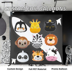 Palloncini a Forma di Testa di Animale in PET con Lamina, Personalizzati e all'Ingrosso, per Regali, Pubblicità, Matrimoni e Feste - Product Image 2