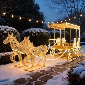 Escultura Festiva Grande con Luces LED de Reno para Decoración Navideña en Centros Comerciales, Eventos Navideños y Parques Temáticos - Product Image 6