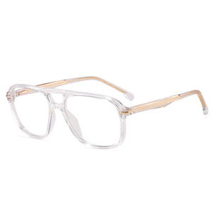 <span class=keywords><strong>Gafas</strong></span> de <span class=keywords><strong>Hombre</strong></span> con Doble Puente TR90, Montura Cuadrada de <span class=keywords><strong>Moda</strong></span>, Lentes Transparentes Anti Luz Azul, Montura Óptica Retro para <span class=keywords><strong>Hombre</strong></span>, <span class=keywords><strong>Gafas</strong></span> para Computadora - Product Image 5