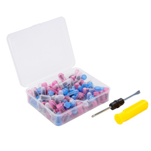 Kit de réparation de pneus, 100 pièces, clous en plastique avec tournevis pour voiture, moto, vélo électrique, réparation de pneus sans chambre à air - Product Image 3