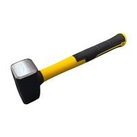 Marteau à briques robuste en acier au carbone 45, vente en gros d'usine, avec poignée ergonomique en TPR de couleur personnalisable