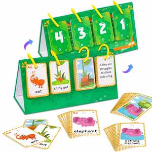 Material Escolar Educativo, Herramienta de Aprendizaje, 104 Piezas, Vocabulario, Gramática, Frases, Entrenamiento, Construcción de Oraciones, Tabla de Frases - Product Image 2