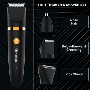 RSCW-201803 Recortadora 3 en 1 para Vello Nasal, Recargable por USB, Recortadora de Vello Corporal, Máquina de Depilación para Brazos, Piernas y Partes Íntimas para Hombres - Product Image 3