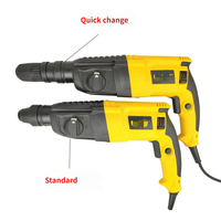 Marteau perforateur rotatif sans fil 3-en-1 léger, perceuse à percussion et marteau démolisseur pour la maison et l'industrie